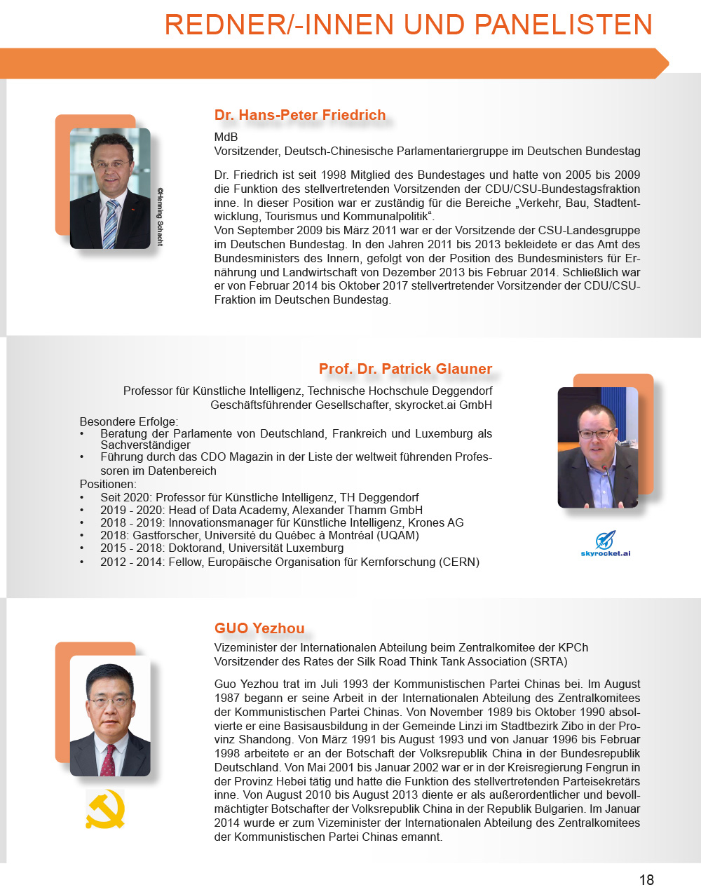 Programm der 10. Deutsch-Chinesische Wirtschaftskonferenz Seite 19
